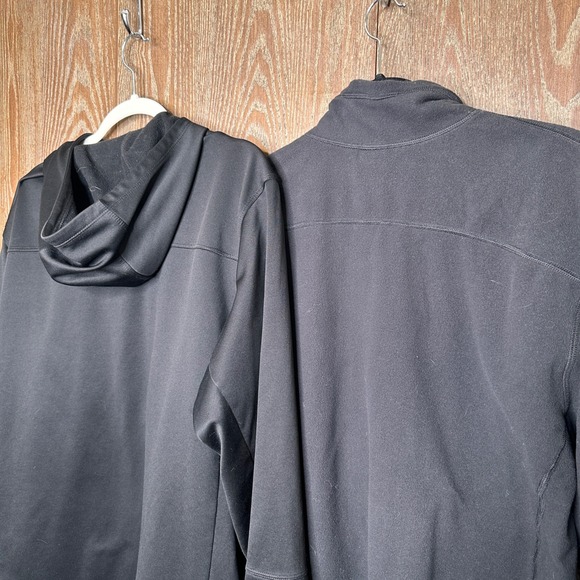 The North Face 2pc Lightweight Fleece Fall Outerwear Mens XXL Black Zip Pullover - Picture 7 of 8